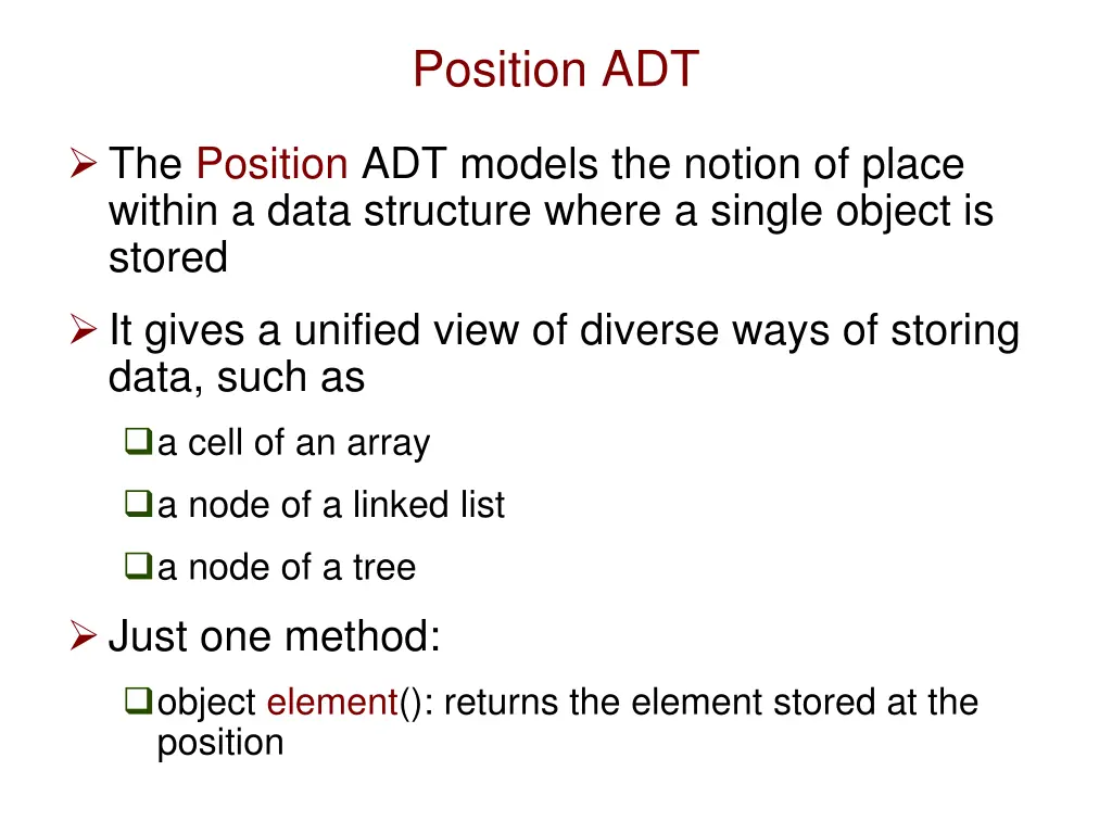 position adt