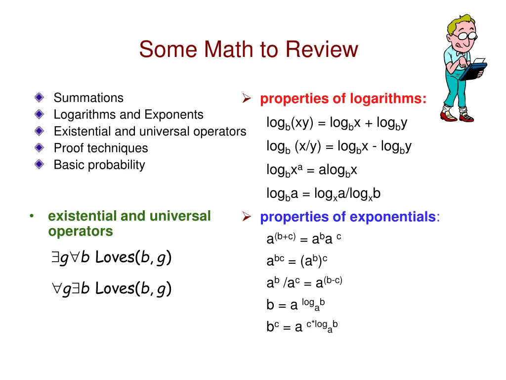 some math to review