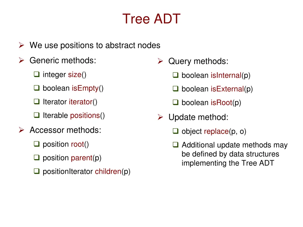 tree adt