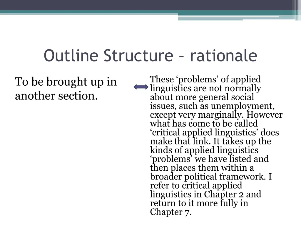 outline structure rationale 3