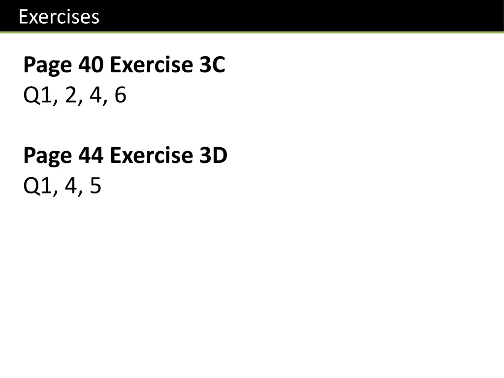 exercises 1