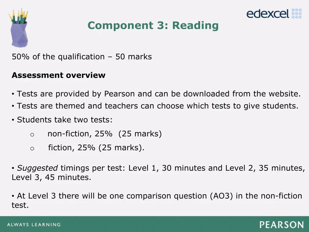 component 3 reading 1