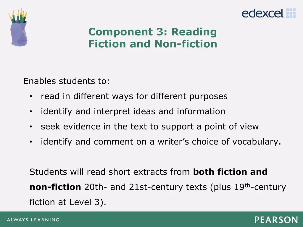 component 3 reading