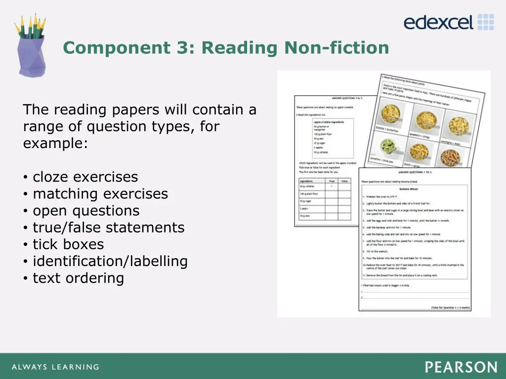 component 3 reading non fiction