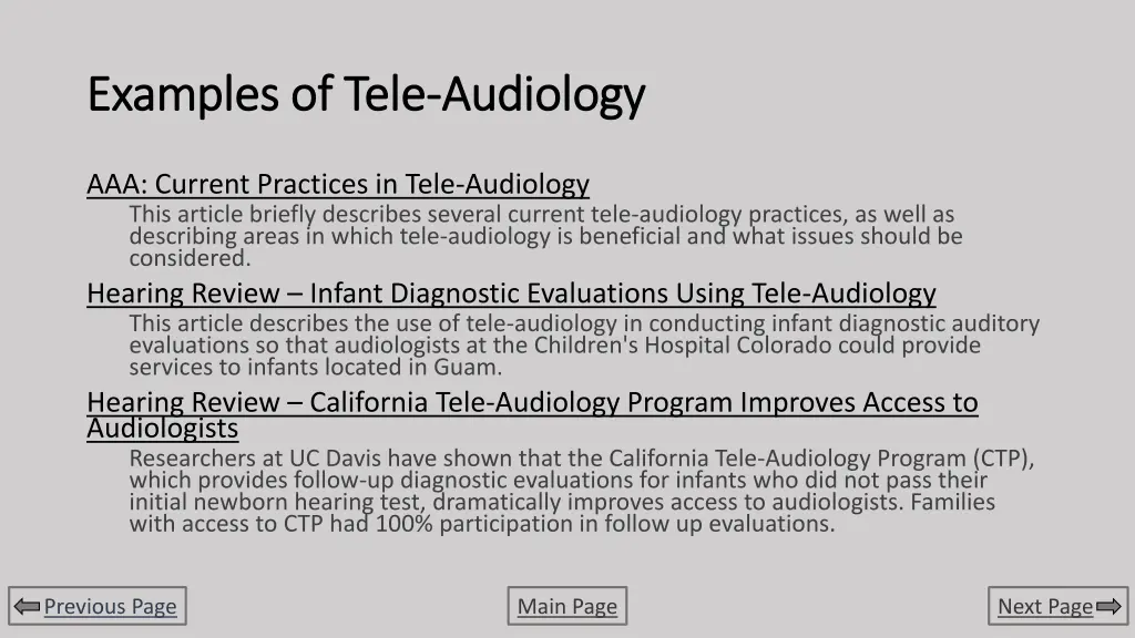 examples of tele examples of tele audiology 3