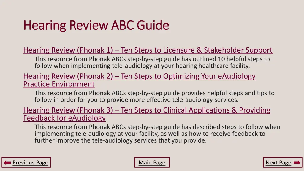 hearing review abc guide hearing review abc guide 1