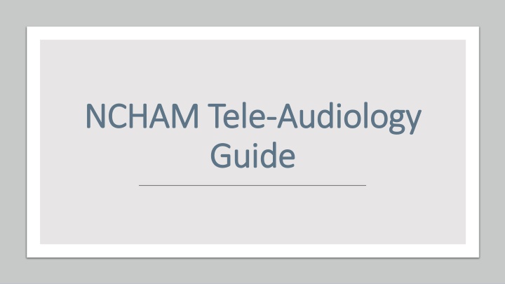 ncham tele ncham tele audiology guide guide