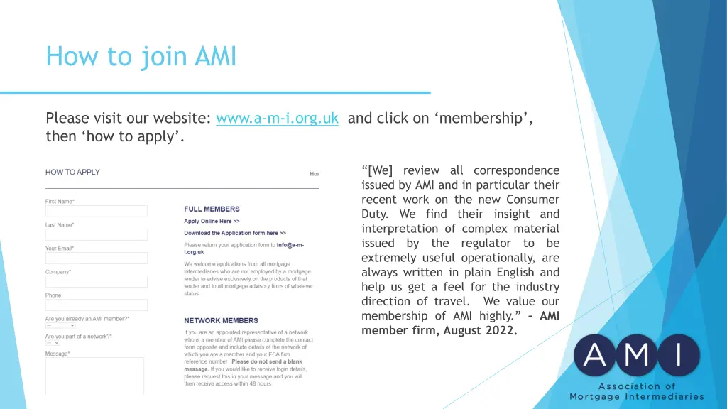 how to join ami