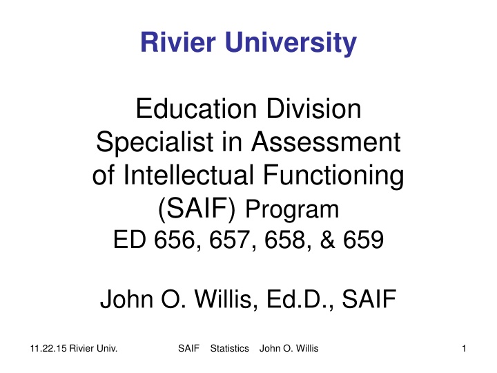 rivier university education division specialist