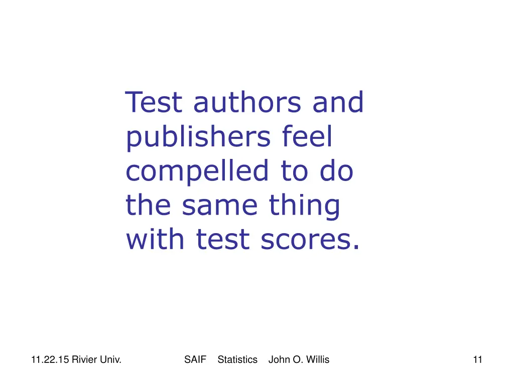 test authors and publishers feel compelled