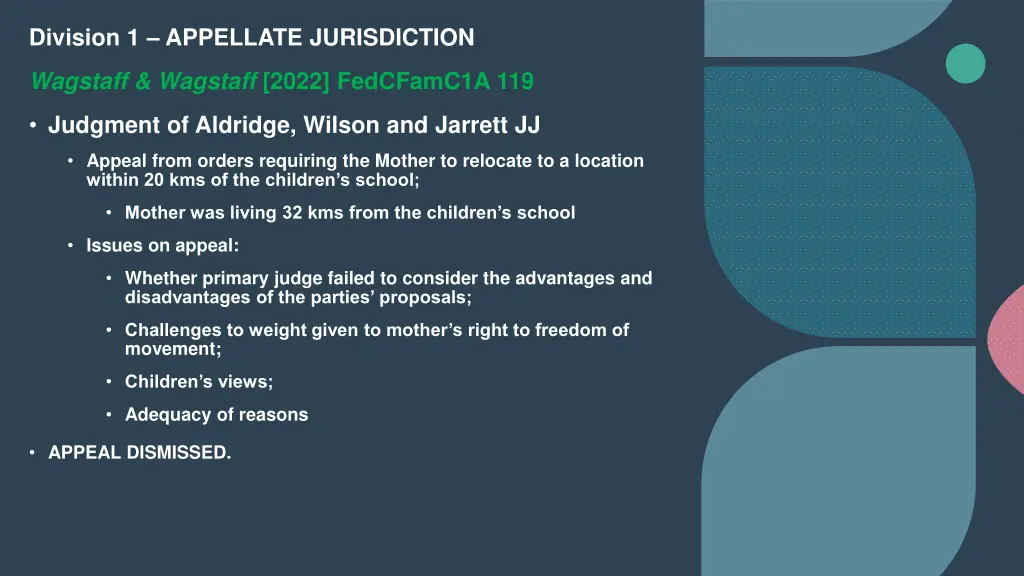 division 1 appellate jurisdiction