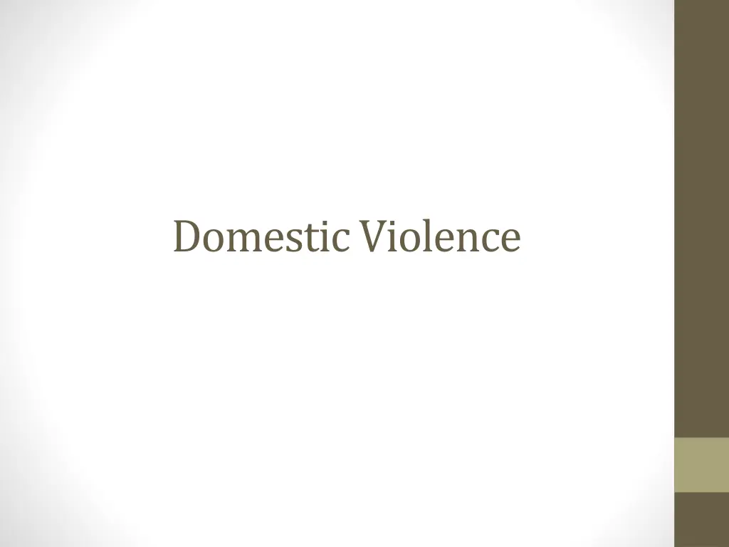 domestic violence