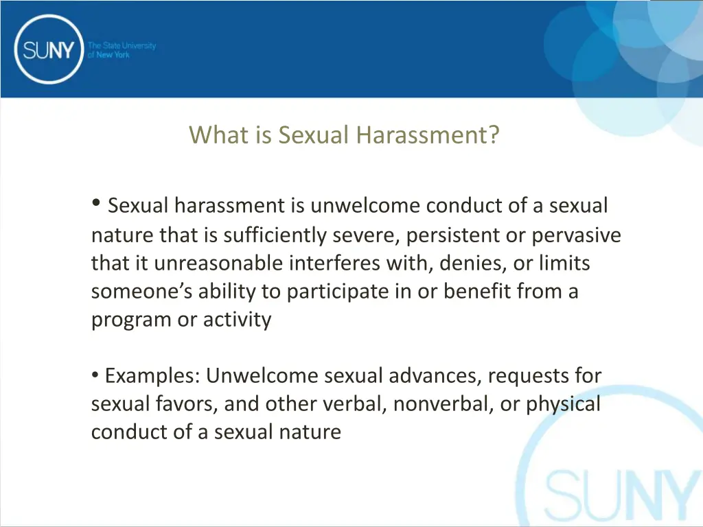 what is sexual harassment