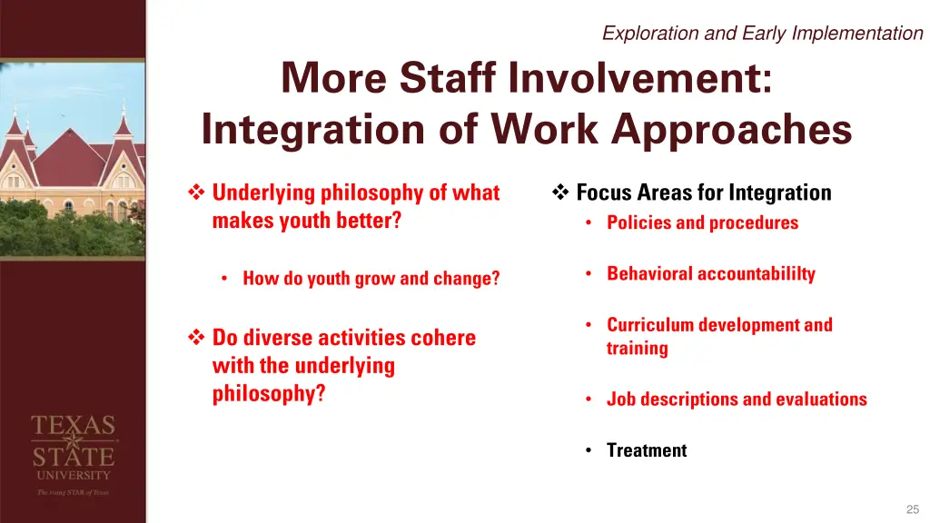 exploration and early implementation 5