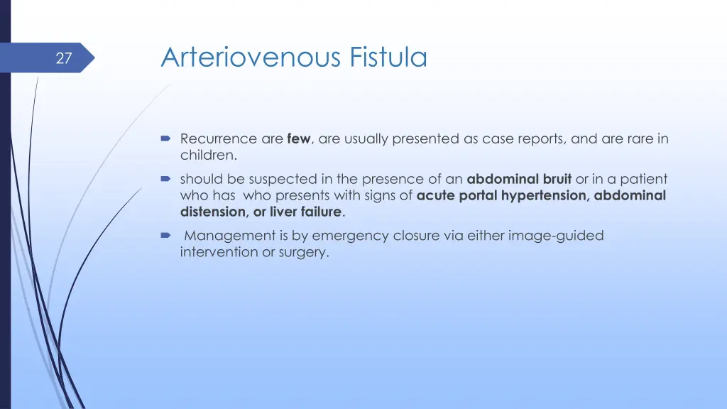 arteriovenous fistula