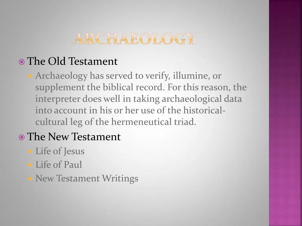 archaeology