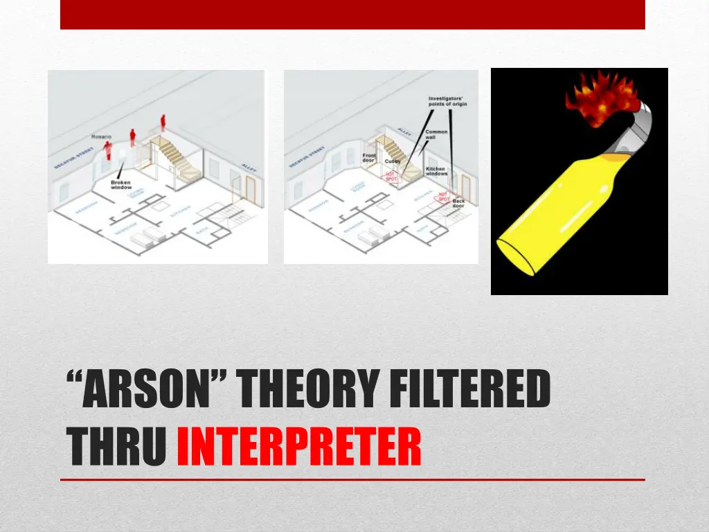 arson theory filtered thru interpreter