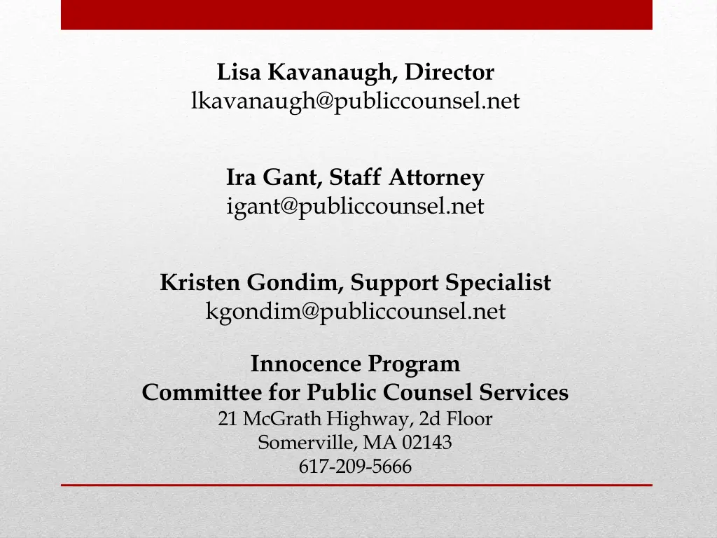 lisa kavanaugh director lkavanaugh@publiccounsel