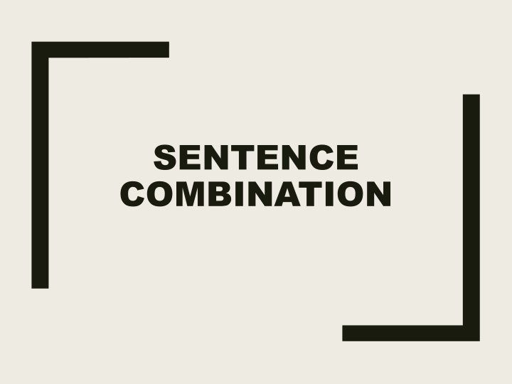 sentence combination