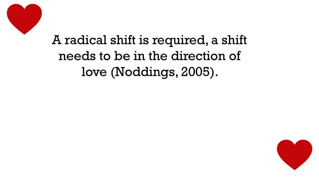 a radical shift is required a shift needs