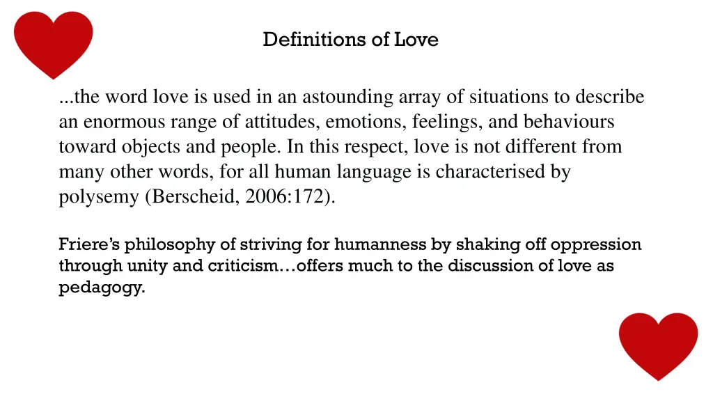 definitions of love