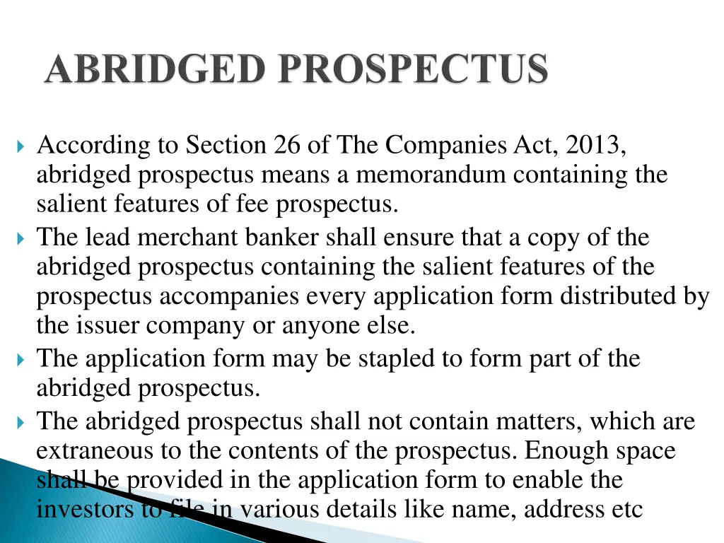 according to section 26 of the companies act 2013