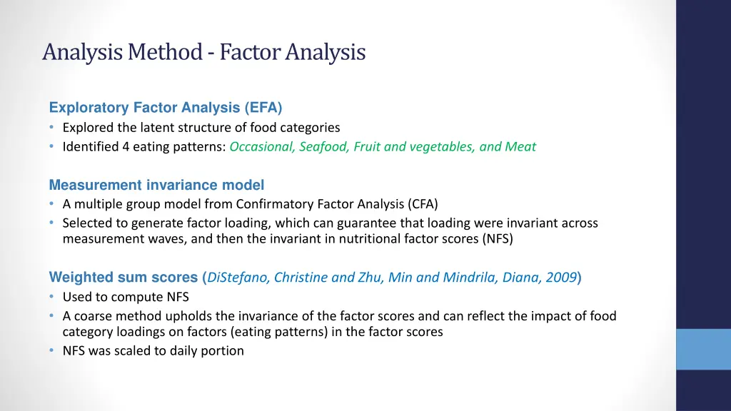 analysis method factor analysis