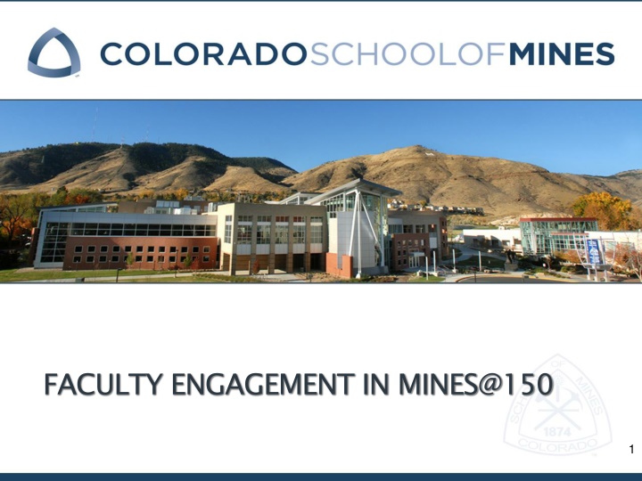 faculty engagement in mines@150