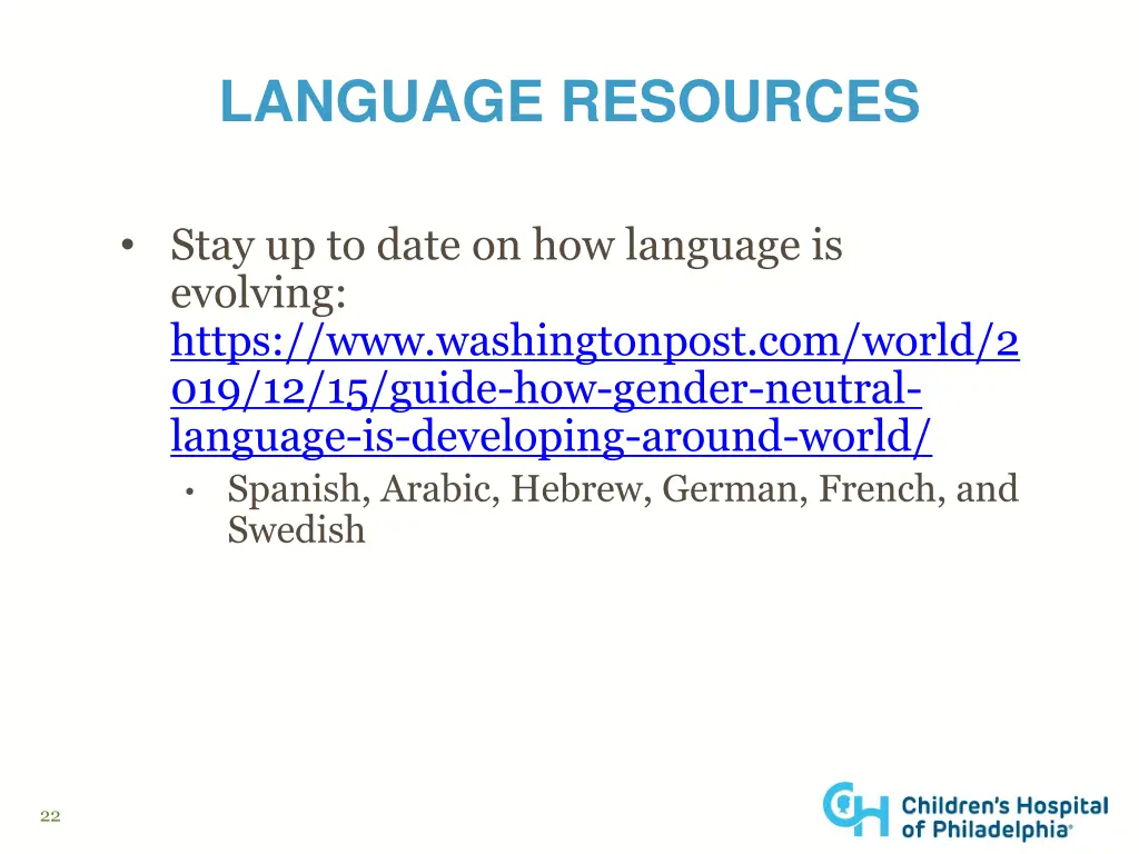 language resources