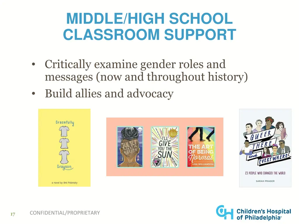 middle high school classroom support