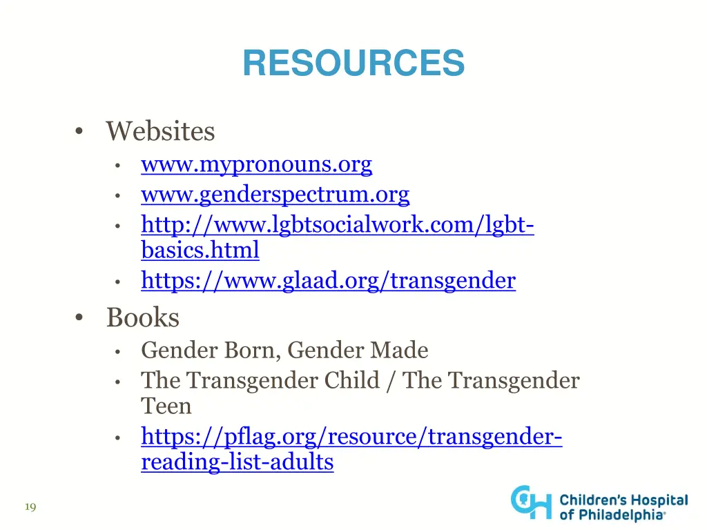 resources