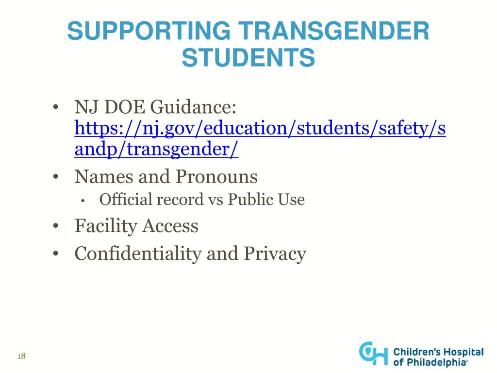 supporting transgender students