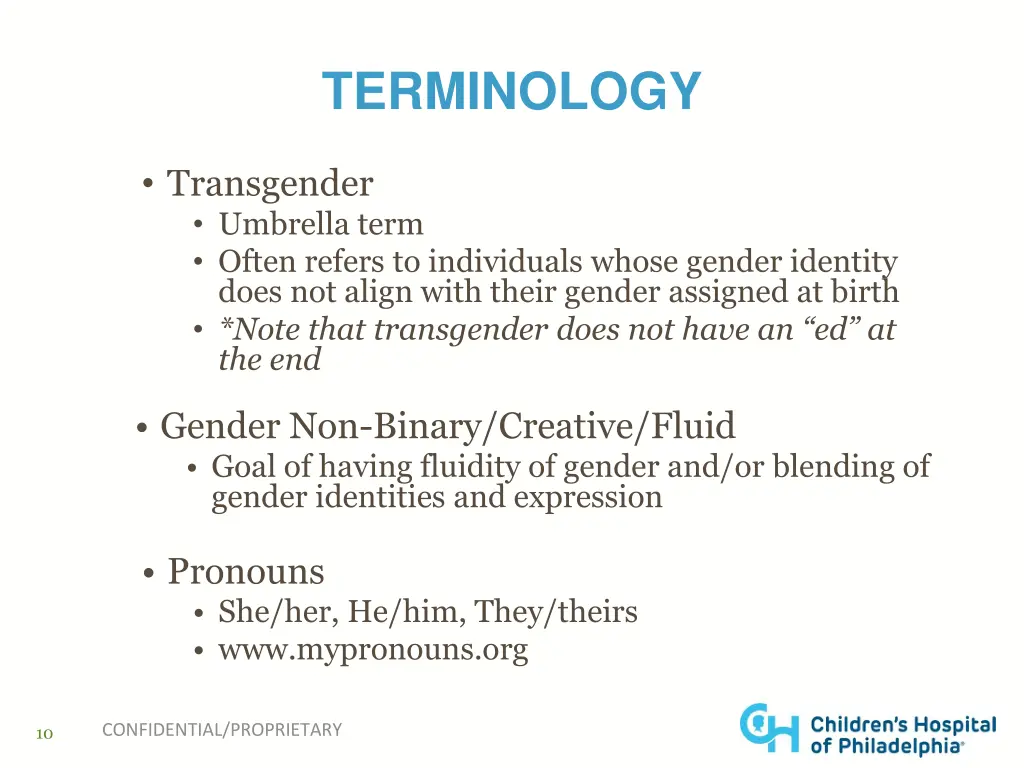 terminology