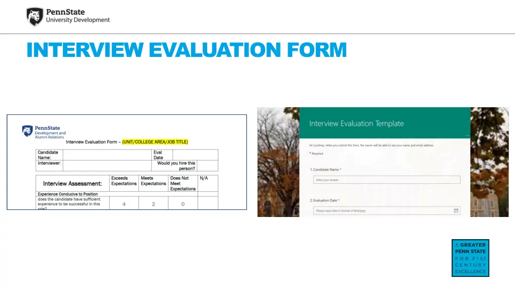 interview evaluation form