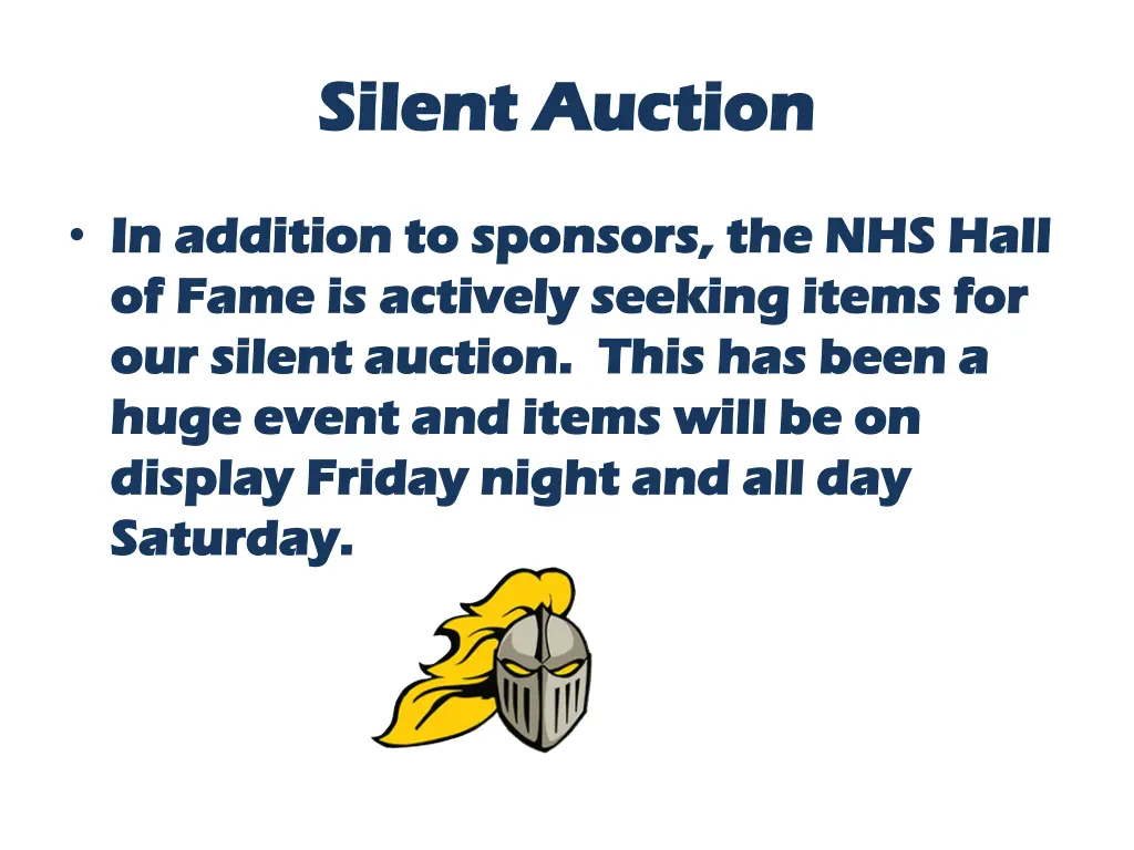 silent auction silent auction