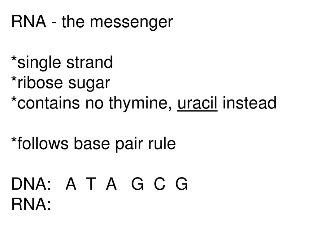 rna the messenger