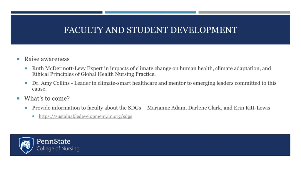 faculty and student development