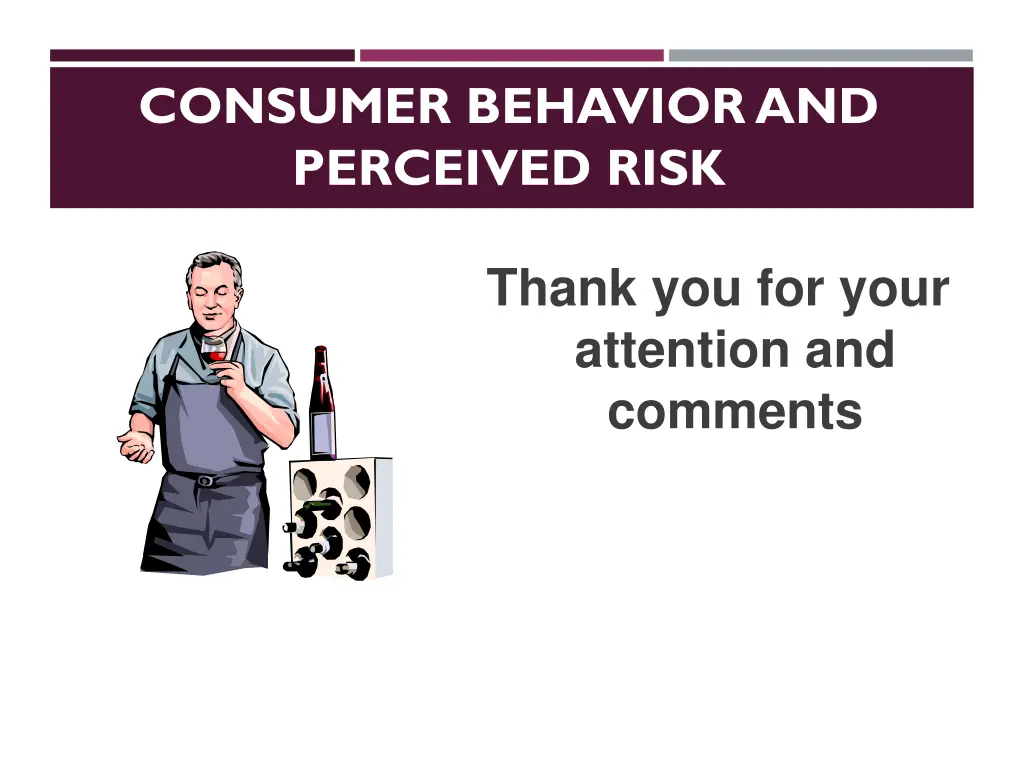 consumer behavior and perceived risk