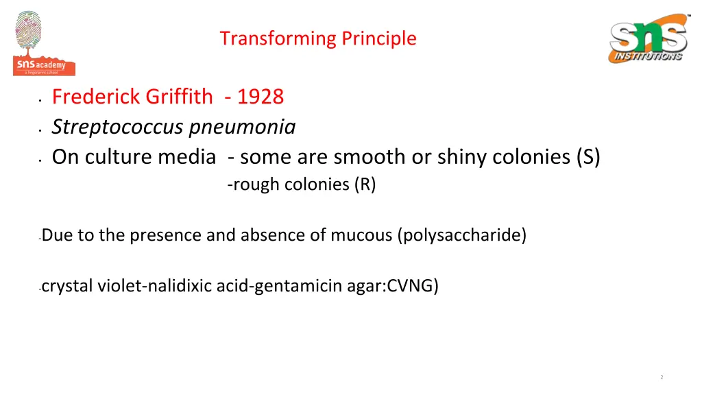 transforming principle