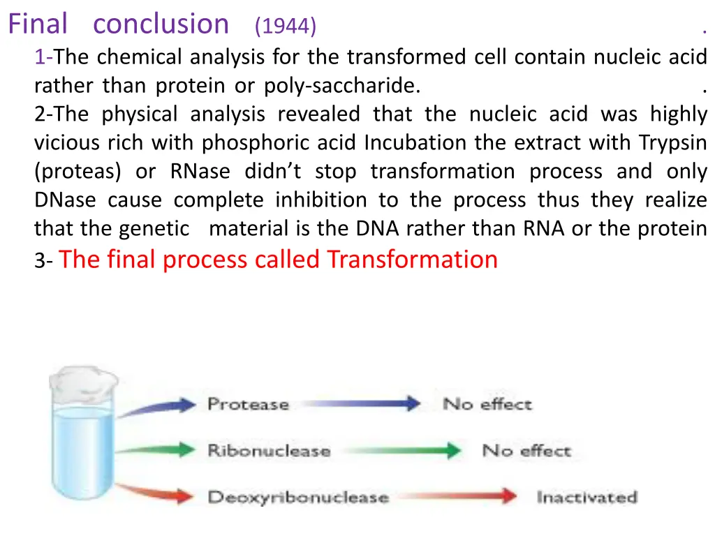 final conclusion 1944 1 the chemical analysis