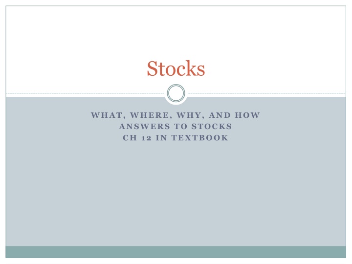 stocks