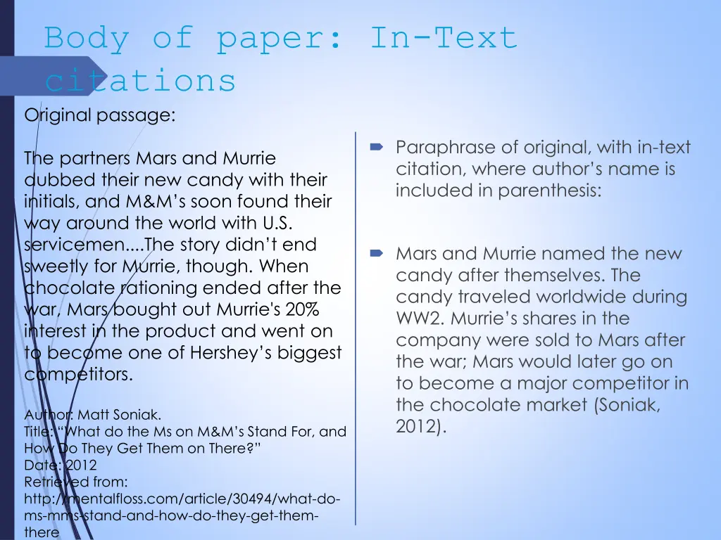 body of paper in text citations original passage 1