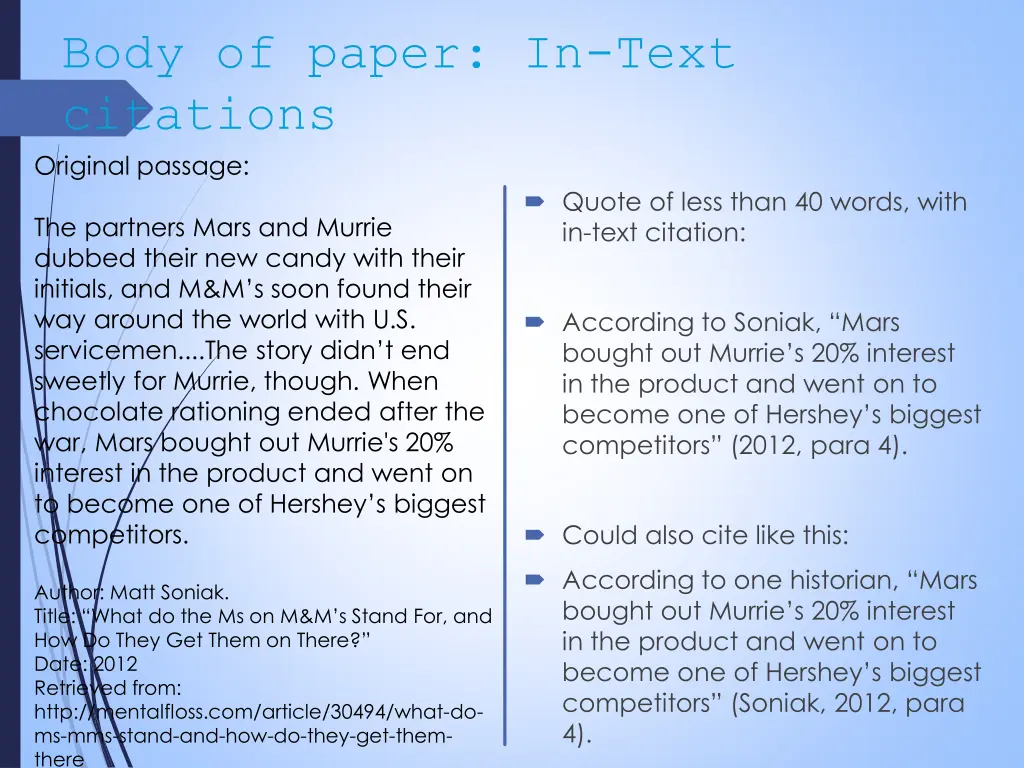 body of paper in text citations original passage 2