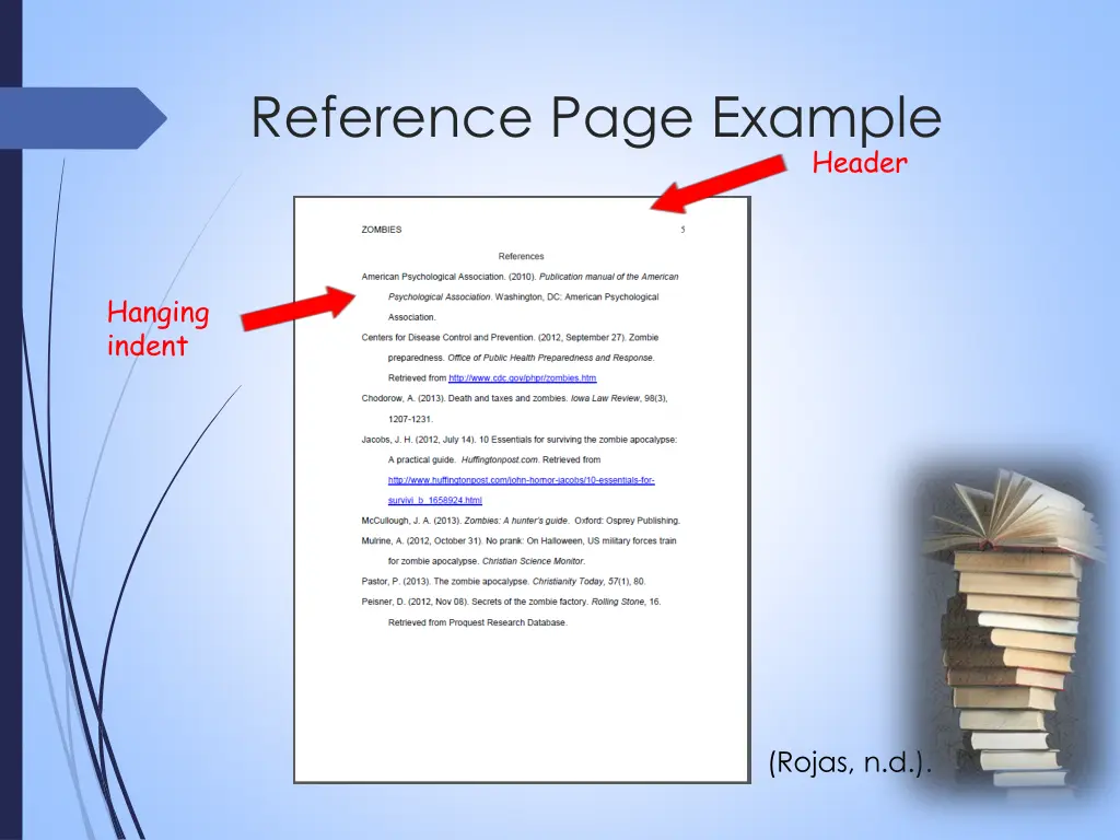 reference page example