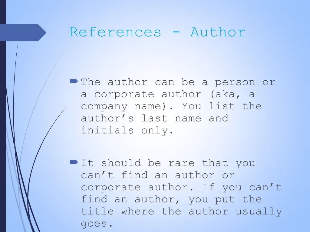 references author