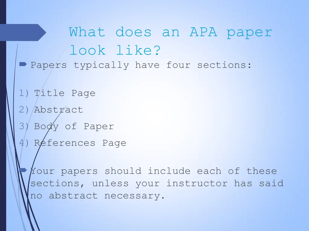 what does an apa paper look like papers typically