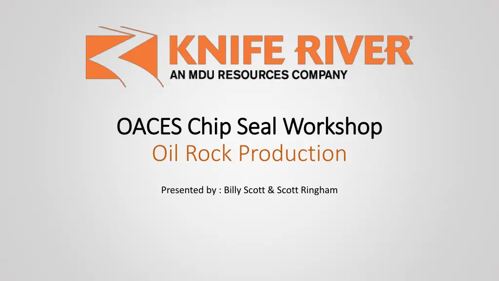 oaces chip seal workshop oaces chip seal workshop 1