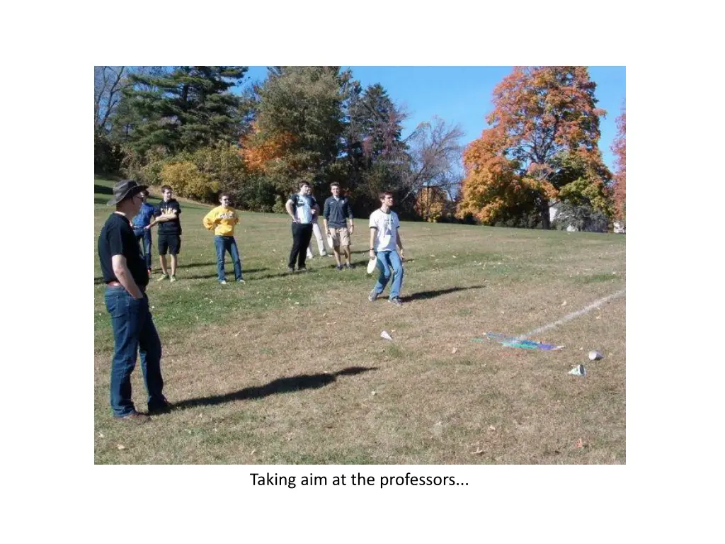 taking aim at the professors