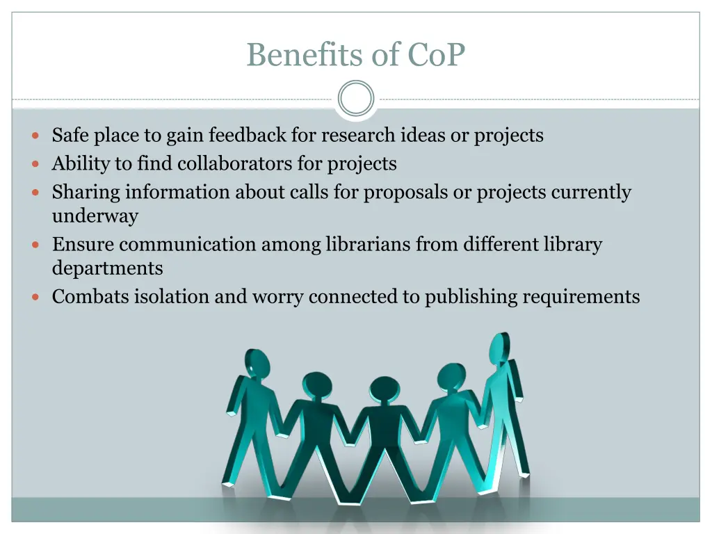 benefits of cop