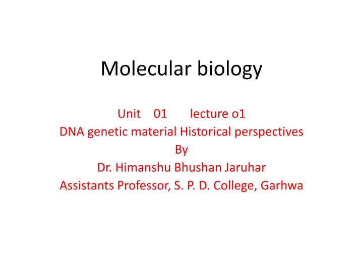 molecular biology